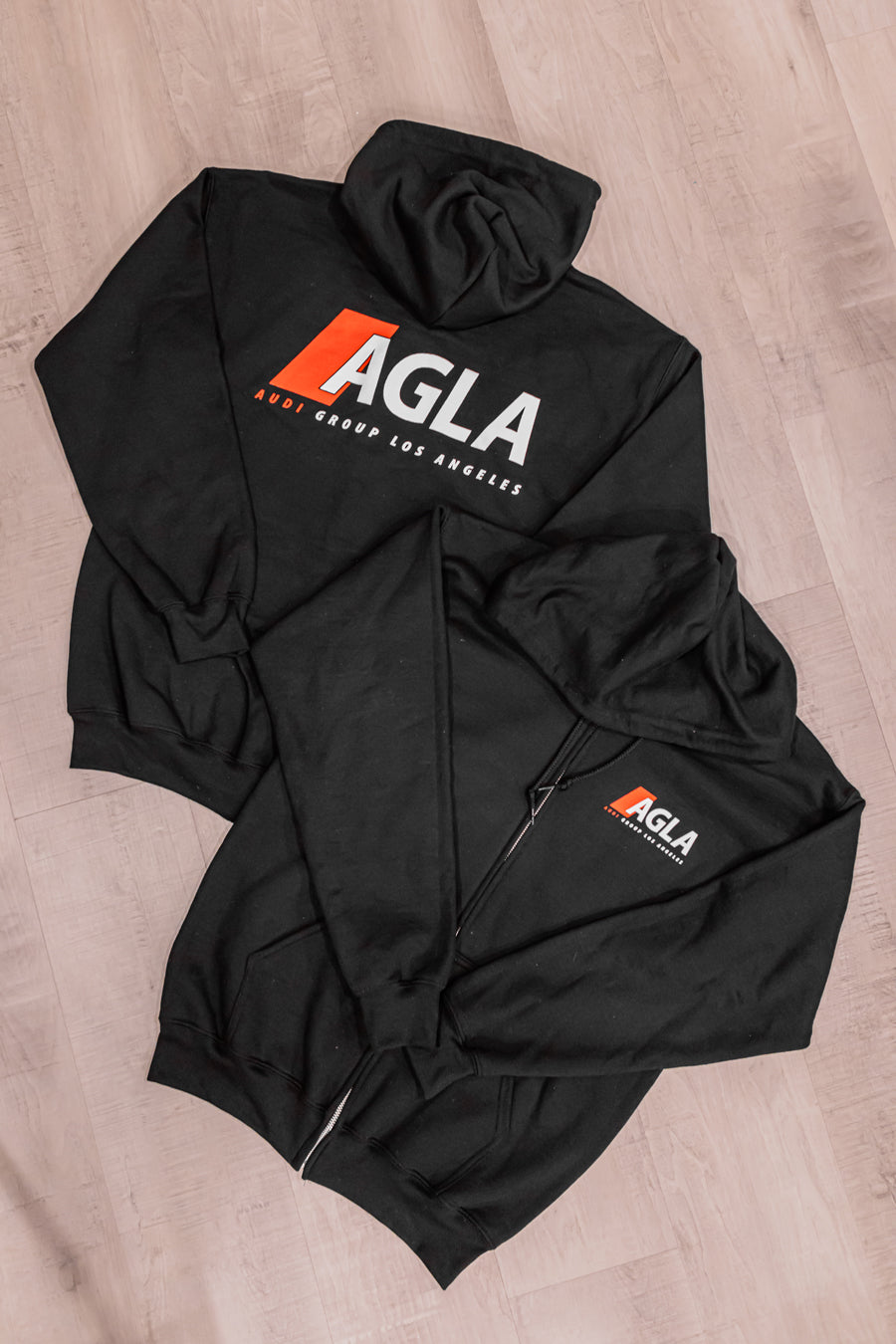 AGLA Zip Up Hoody Black