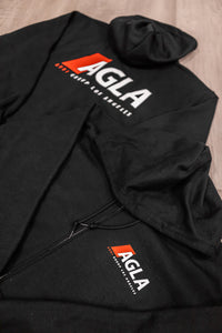 AGLA Zip Up Hoody Black